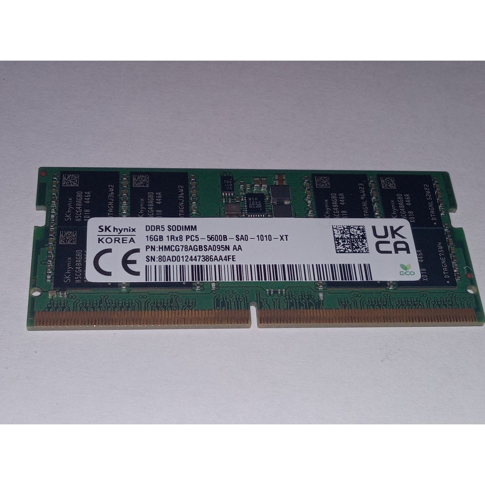 SK Hynix 16GB DDR5 5600MHz SODIMM Laptop RAM – HMCG78AGBSA095N Fits 092N